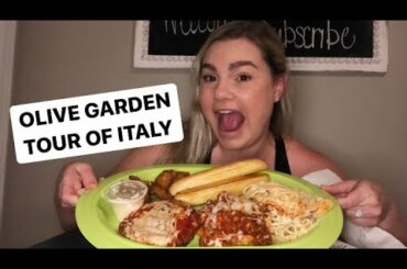OLIVE GARDEN MUKBANG TOUR OF ITALY & FRIED RAVIOLI