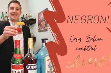 Negroni cocktail - easy Italian drink! | Mr Wineowine |
