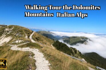 Walking Tour the Dolomites Mountains | Monte Grappa | Italian Alps ⁴ᵏ
