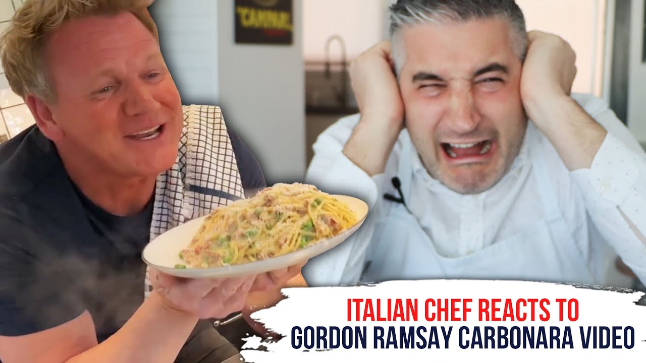 Italian Chef Reacts to GORDON RAMSAY Carbonara Video Italian Chef Reacts to GORDON RAMSAY Carbonara Video
