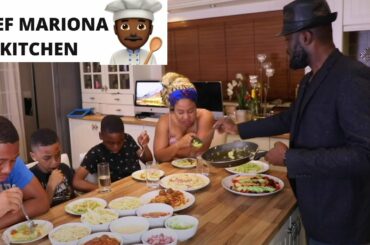 NIGERIAN DAD'S  ITALIAN PASTA BAR  RESTAURANT IN LONDON👨🏿‍🍳🍊CHEF MARIONA KITCHEN
