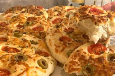 Italian Focaccia Bread: Focaccia recipe | How to make focaccia | Recipes for work lunch | 2020