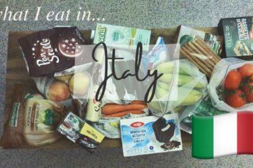 GROCERY HAUL IN ITALY & WHAT'S IN MY CUPBOARD/FRIDGE (vegetarian student on semester abroad)