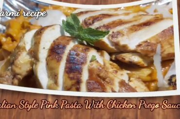 ITALIAN STYLE PINK PASTA WITH CHICKEN PREGO SAUCE