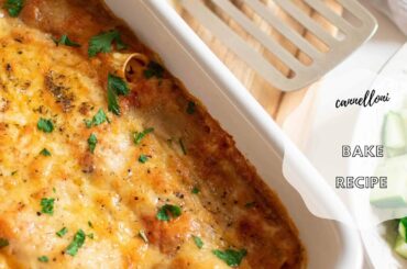 Cannelloni Pasta Bake Recipe - Italian recipes for dinner