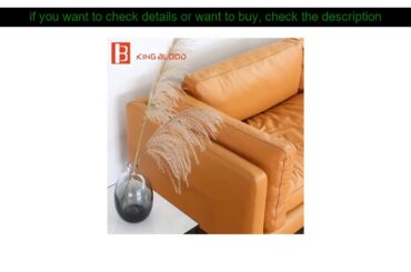 REVIEW  italian genuine cowhide leather sectional sofa design for living room