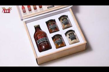 Tantalizing AGROMONTE Italian Sauces in Yellow Gift Boxes