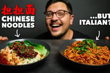 Chinese Dan Dan Noodles, Italian Pasta Technique
