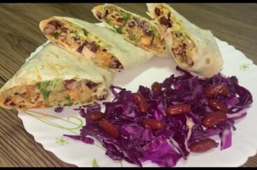Mexican Grilled Chicken Burrito Recipe| With Spicy Guacamole