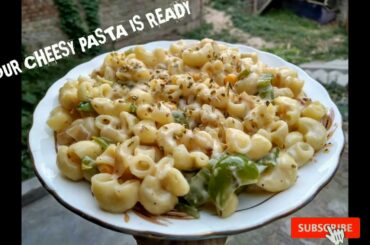 Cheesy White Sauce PASTA | Indian style white sauce PASTA recipe | Italian Dish | Mysterious Mess