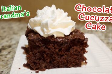 Italian Grandma Makes Chocolate Cucuzza Cake * Cucuzza Squash Recipe