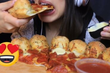 ASMR Italian Food - Mukbang Italian - Mukbang Pizza