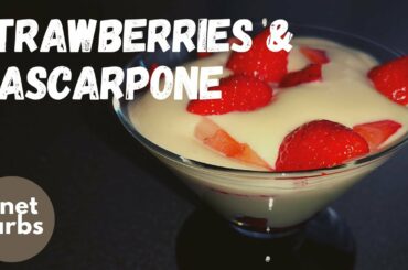 🥓🍓🥑 STRAWBERRIES AND MASCARPONE ITALIAN KETO DESSERT | KETO DESSERT IN 3 MINUTES | SUGAR FREE