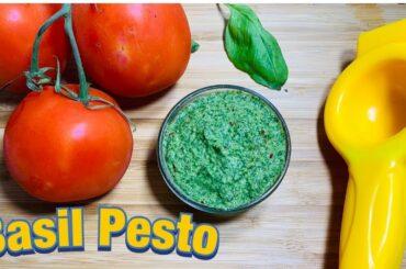 Basil Pesto Recipe || How To Make Italian Basil Pesto || Traditional Italian Basil Pesto ||