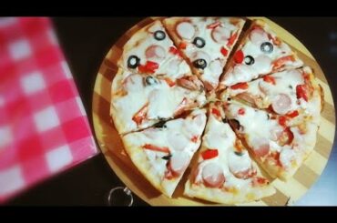 Easy and Quick Homemade pizza |How to make pizza |Afra food diary |