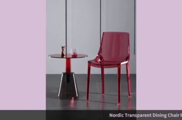 ☑Nordic Transparent Dining Chair Plastic Creative Acrylic Crystal Chai