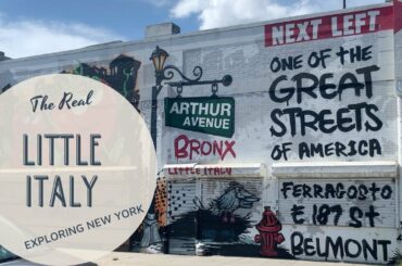 Little Italy, Arthur Avenue, Bronx. The real Italian Town in NYC 4K-60