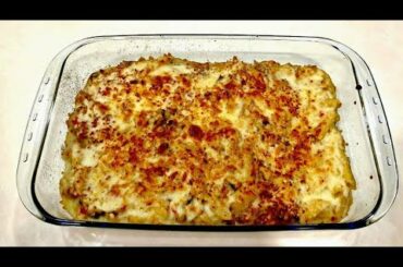 BAKED PASTA RECIPE/ ITALIAN BAKED PASTA RECIPE/ RECIPE FOR CREAMY OVEN BAKED PENNE IN WHITE SAUCE