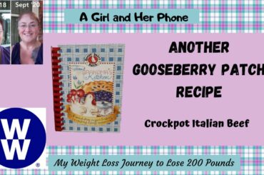LET'S COOK: GOOSEBERRY PATCH RECIPE | CROCKPOT ITALIAN BEEF | WEIGHT LOSS JOURNEY TO LOSE 200 POUNDS