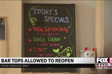 Restaurant bar tops allowed to reopen in Las Vegas, but some stay confused