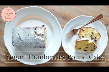 Yogurt Cranberries Pound Cake (Italian)