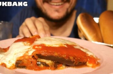 MELANZANE ALLA PARMIGIANA MUKBANG EATING SHOW ITA - DOPPIA MOZZARELLA *MUKBANG ITA ITALIAN FOOD