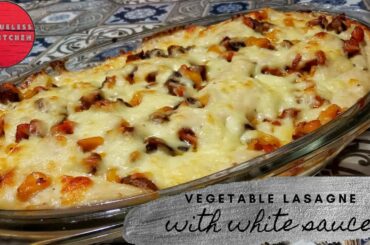 Vegetable Lasagna with White Sauce | Easy recipe | 100% Vegetarian | Klueless Kitchen