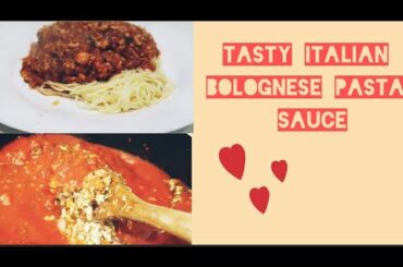 TASTY BOLOGNESE SAUCE|| ITALIAN DISH|| YUM YUM..