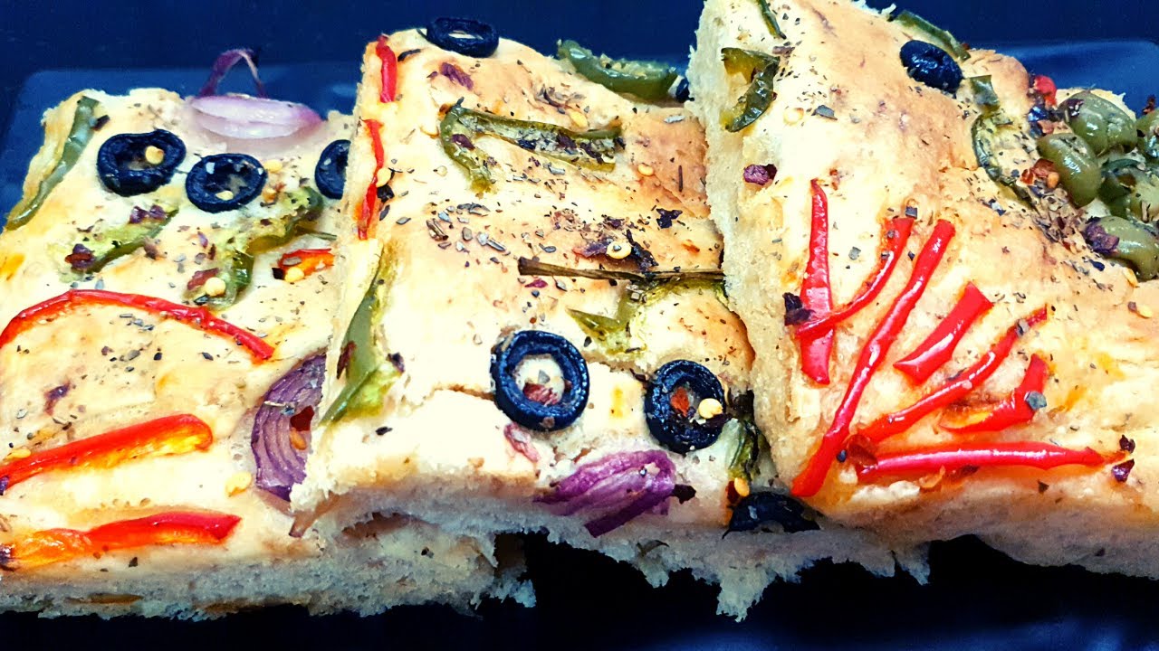Homemade Focaccia Bread Easy Italian Bread Recipe | How to make Focaccia Bread | फोकासिया ब्रेड Homemade Focaccia Bread Easy Italian Bread Recipe | How to make Focaccia Bread | फोकासिया ब्रेड