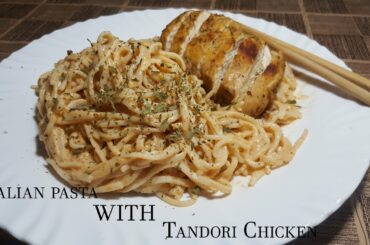 Italian Pasta with Tandori chicken recipe | QuickTastebyMk