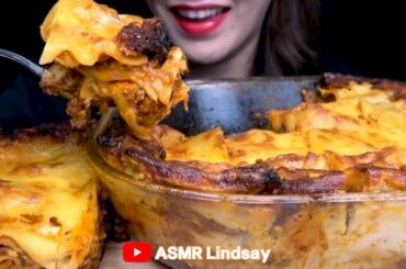 ASMR Italian Food - Italian Mukbang - Eatingshow - Lasagna