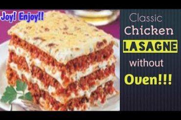 Chicken Lasagna Recipes in Tamil | Easy Lasange recipe by Joy! Enjoy!! | Italian cuisine|Classicdish