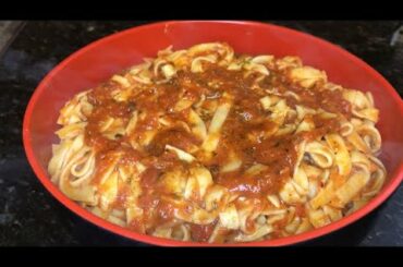 Home Made Italian Marinara Sauce Recipe with Pasta/Delicious and Fresh.
