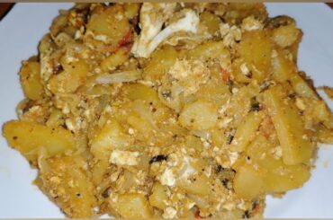 Aloo Anday recipe | Egg Potato recipe by Chef Rida in Italy
