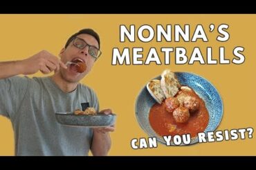 How to make CLASSIC Italian MEATBALLS (HOMEMADE easy Recipe)