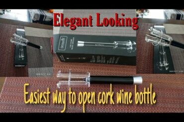 Easiest way to open cork wine bottle. So elegant...
