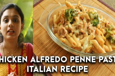 Pastha Recipe/ Italian Recipe/Chicken Penne Alfredo Pasta/Home Cooking/White sause pastha/