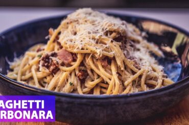Classic Spaghetti Carbonara | Italian Pasta | Food Treasure