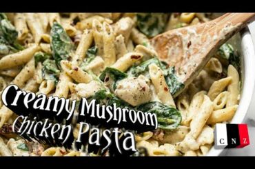 Creamy Chicken Pasta | Pasta Recipes | Italian Food | Chicken & Mushroom Pasta | Tamil