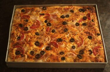 FOCACCIA WITH OLIVE AND ROSEMARY | ITALIAN | FOR RECIPE VISIT - SHIOisSALT.COM