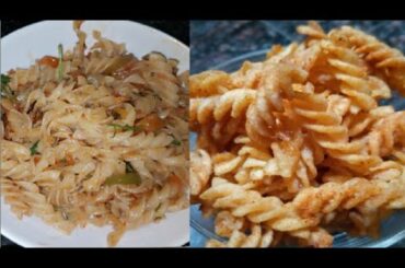 SPICY PASTA RECIPE 😋 and CRISPY AND CRUNCHY PASTA# Italian pasta in Indian style