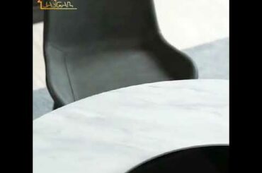 Hight quality restaurant furniture round marble dining table and chairs