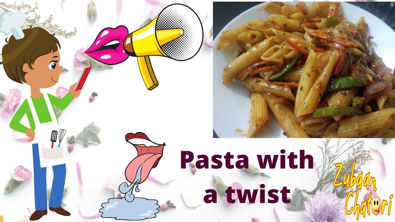Fusion Pasta recipe – Perfect blend of Chinese Sauces & Italian herbs. Fusion Pasta recipe - Perfect blend of Chinese Sauces & Italian herbs.