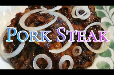 PORK STEAK RECIPE |MY OWN VERSION| EASY TO COOK| tata cadavid |ITALY