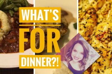 WHAT'S FOR DINNER?! | 3 Delicious Dinner Ideas | Weeknight Recipes