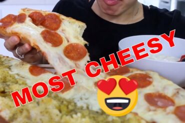 Most cheesy Pizza! Mukbang italian - ASMR italian