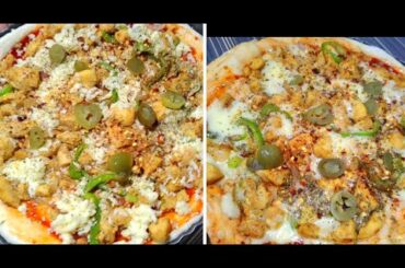 chicken fajita pizza! By Adeela cooking secrets! chicken pizza