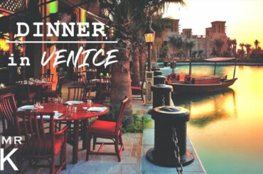 Dinner in Italian Restaurant Ambience ♪ Sounds of Outdoor Italian Restaurant to Relax & Study  [4K]