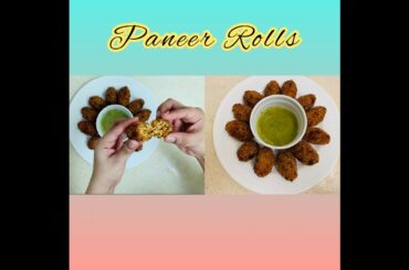 Paneer Rolls|Best Snacks Recipe For Kids|Indo - Italian Flavors Episode 2|