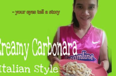 Cooking Creamy Carbonara  Italian Style